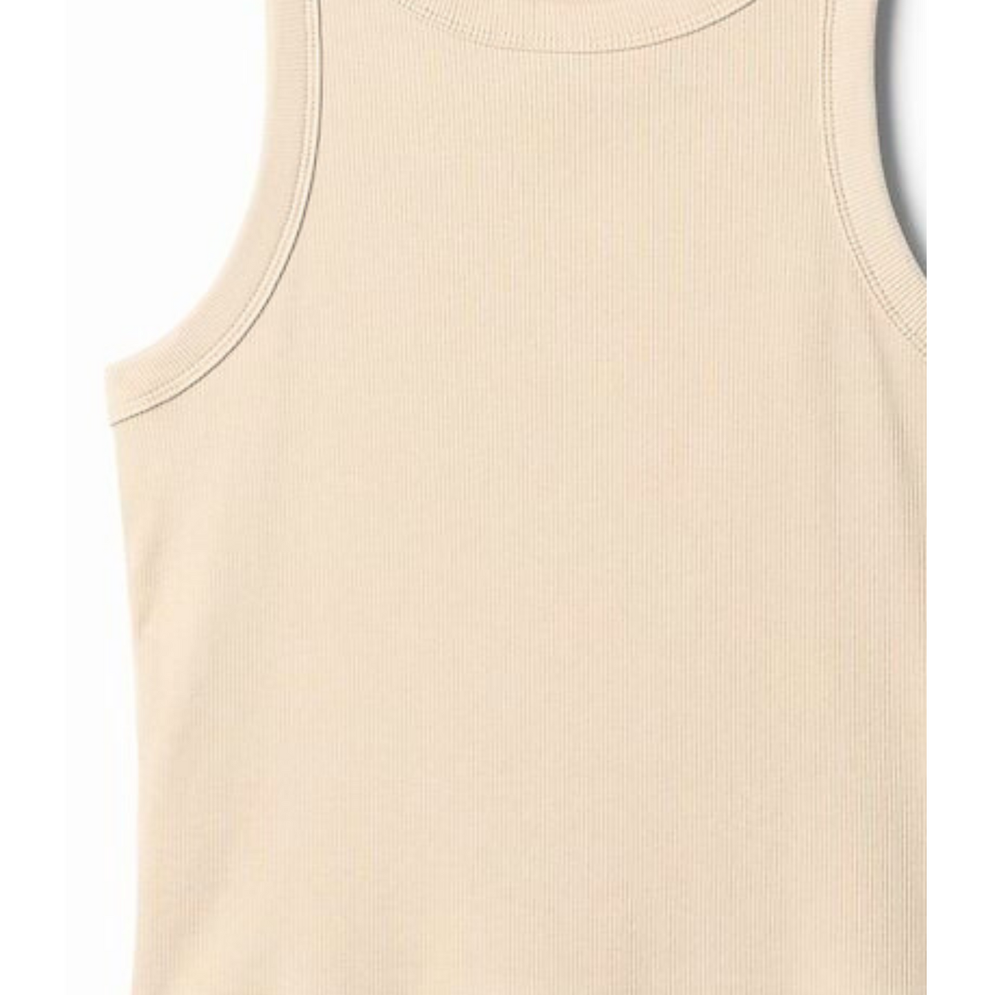 'RIBBED TANK TOP' CRUDO
