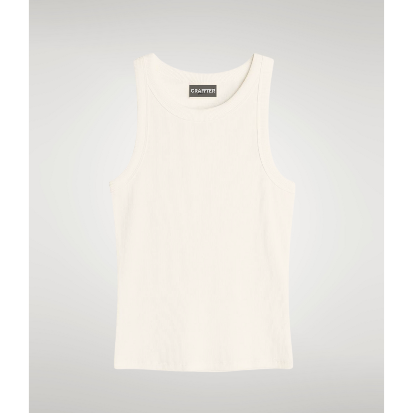 'RIBBED TANK TOP' CRUDO