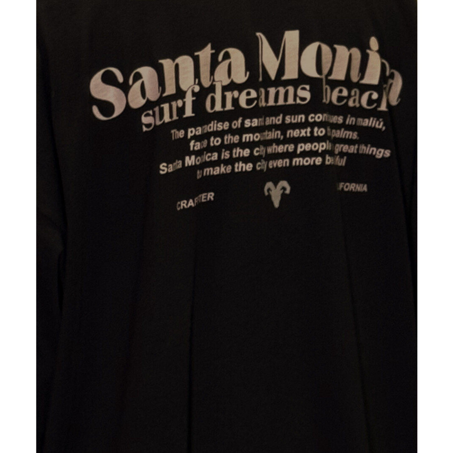 CAMISETA SANTA MONICA NEGRA