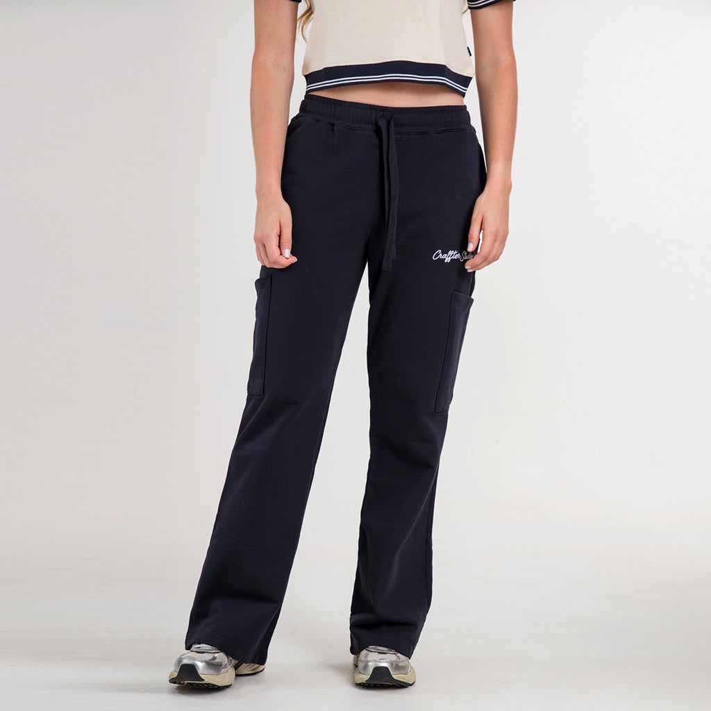 PANTALON CARGO BOTA CAMPANA AZUL