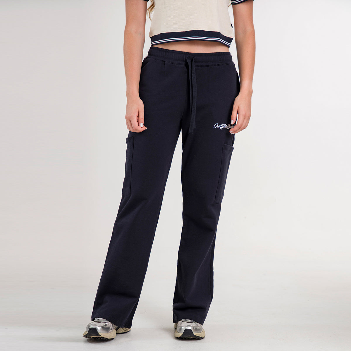 PANTALON CARGO BOTA CAMPANA AZUL