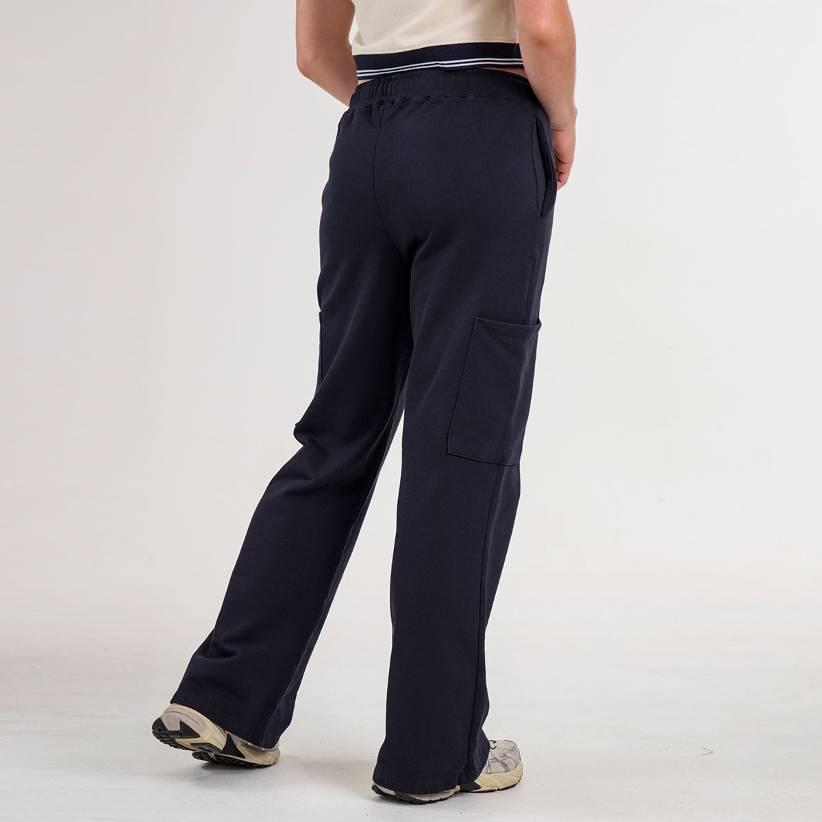 PANTALON CARGO BOTA CAMPANA AZUL