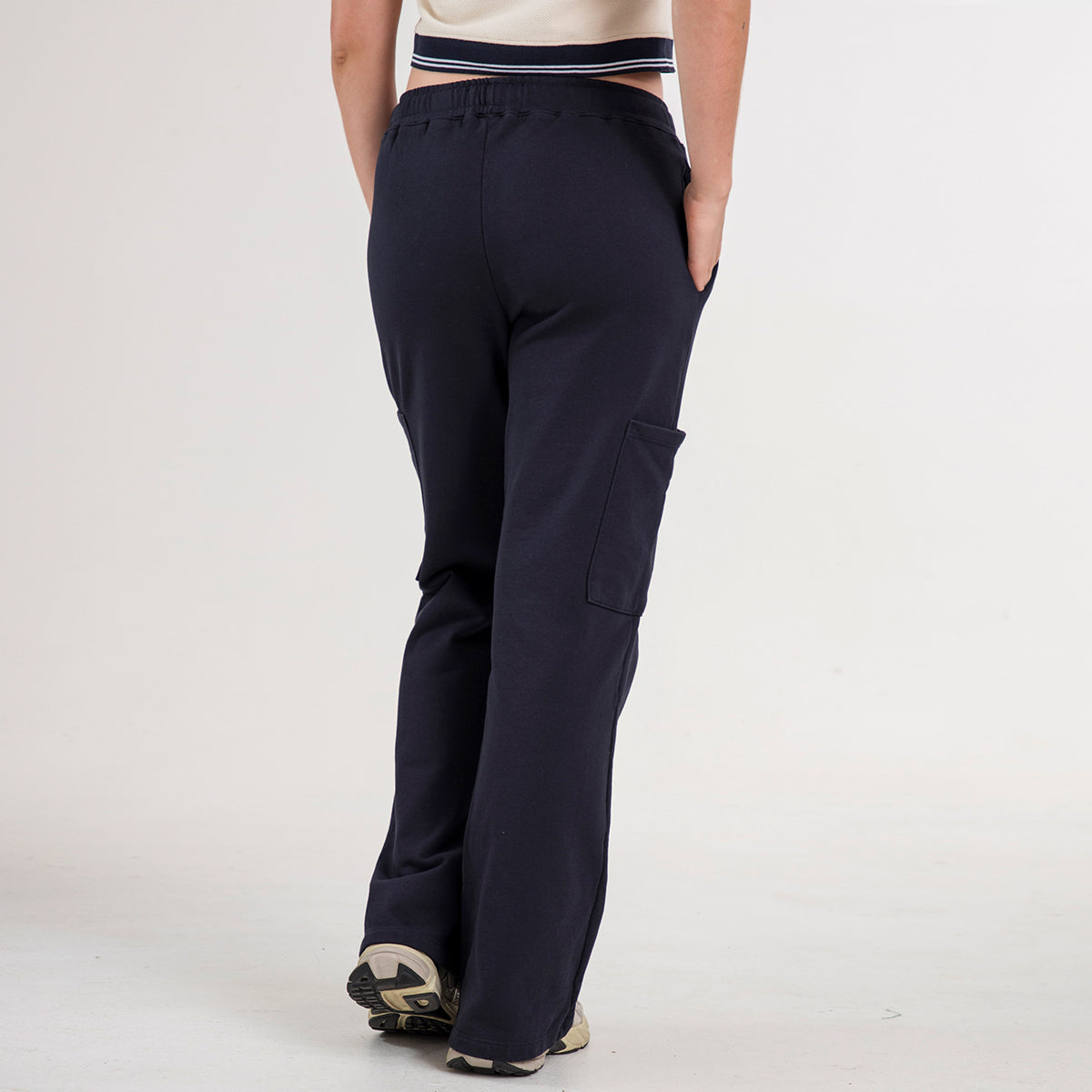 PANTALON CARGO BOTA CAMPANA AZUL