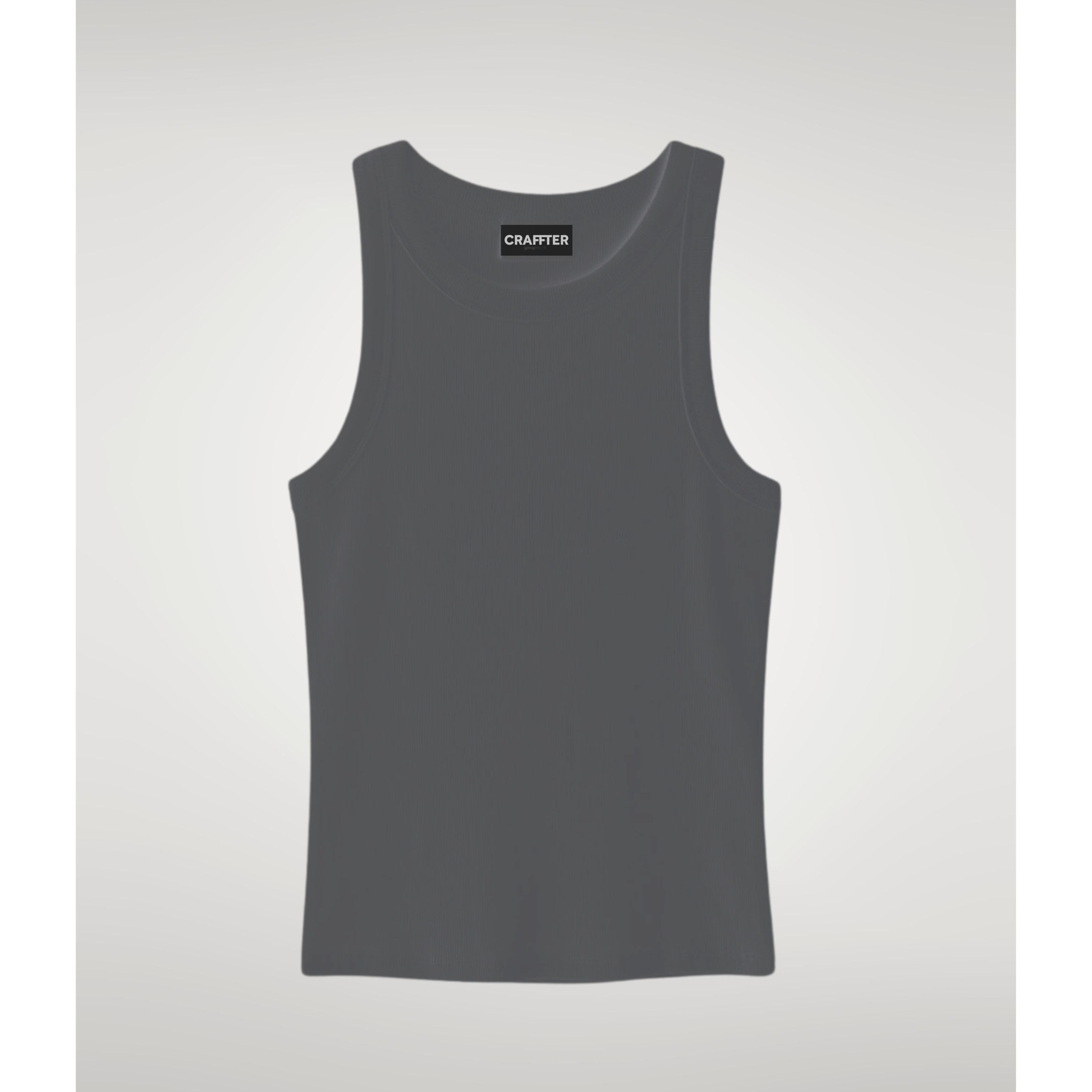 RIBBED TANK TOP GRIS