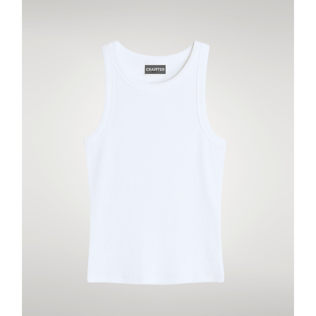 RIBBED TANK TOP BLANCO