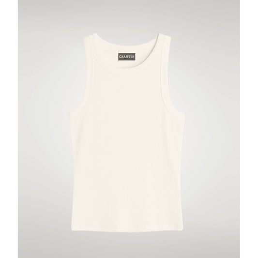 'RIBBED TANK TOP' CRUDO