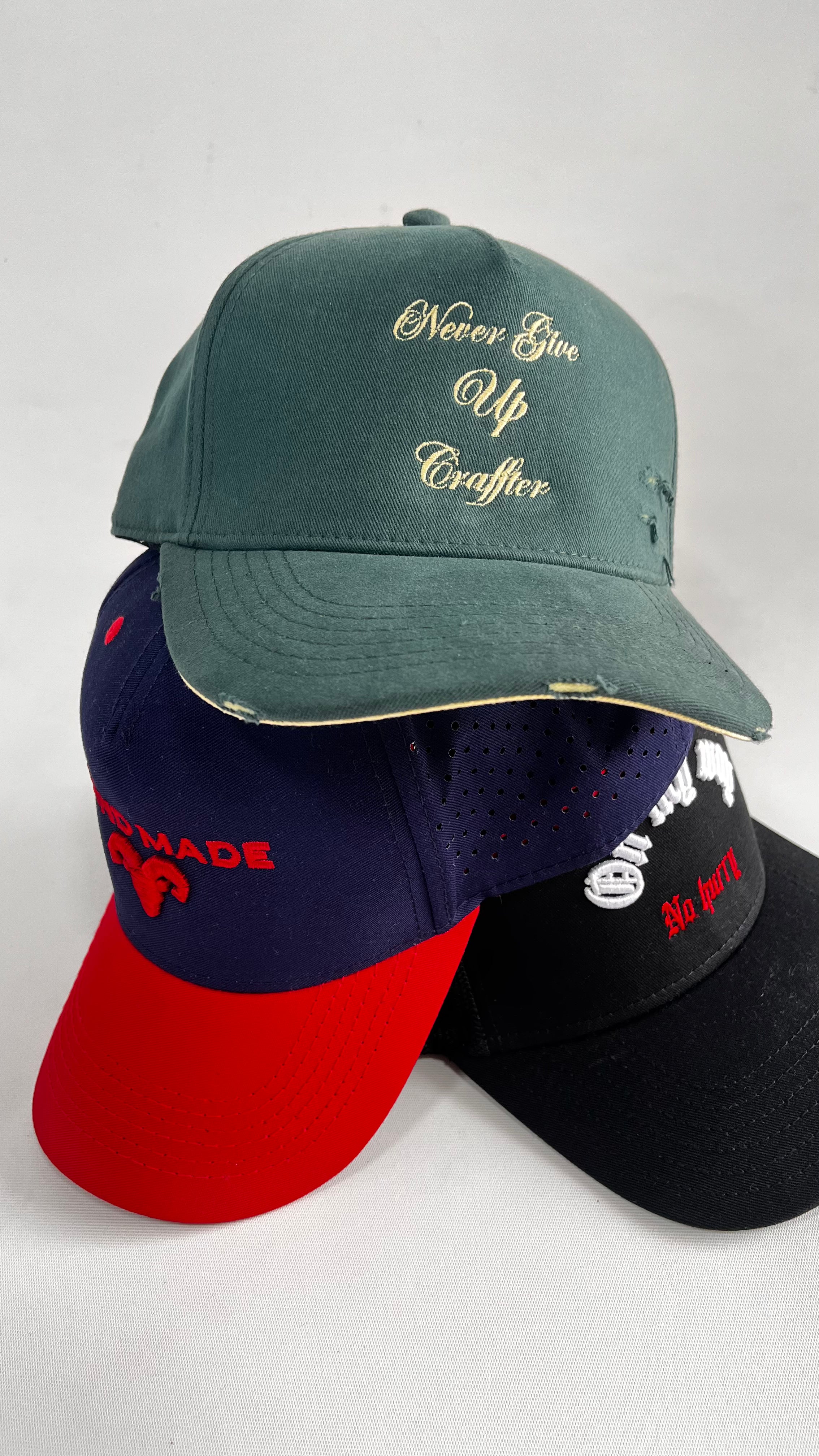 GORRA NEVER GIVE UP VERDE