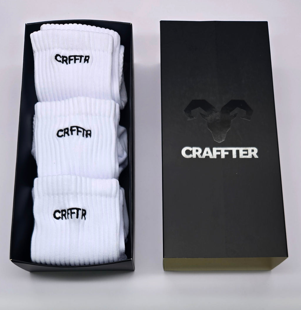 Medias Crew - 3 PACK - BLANCO