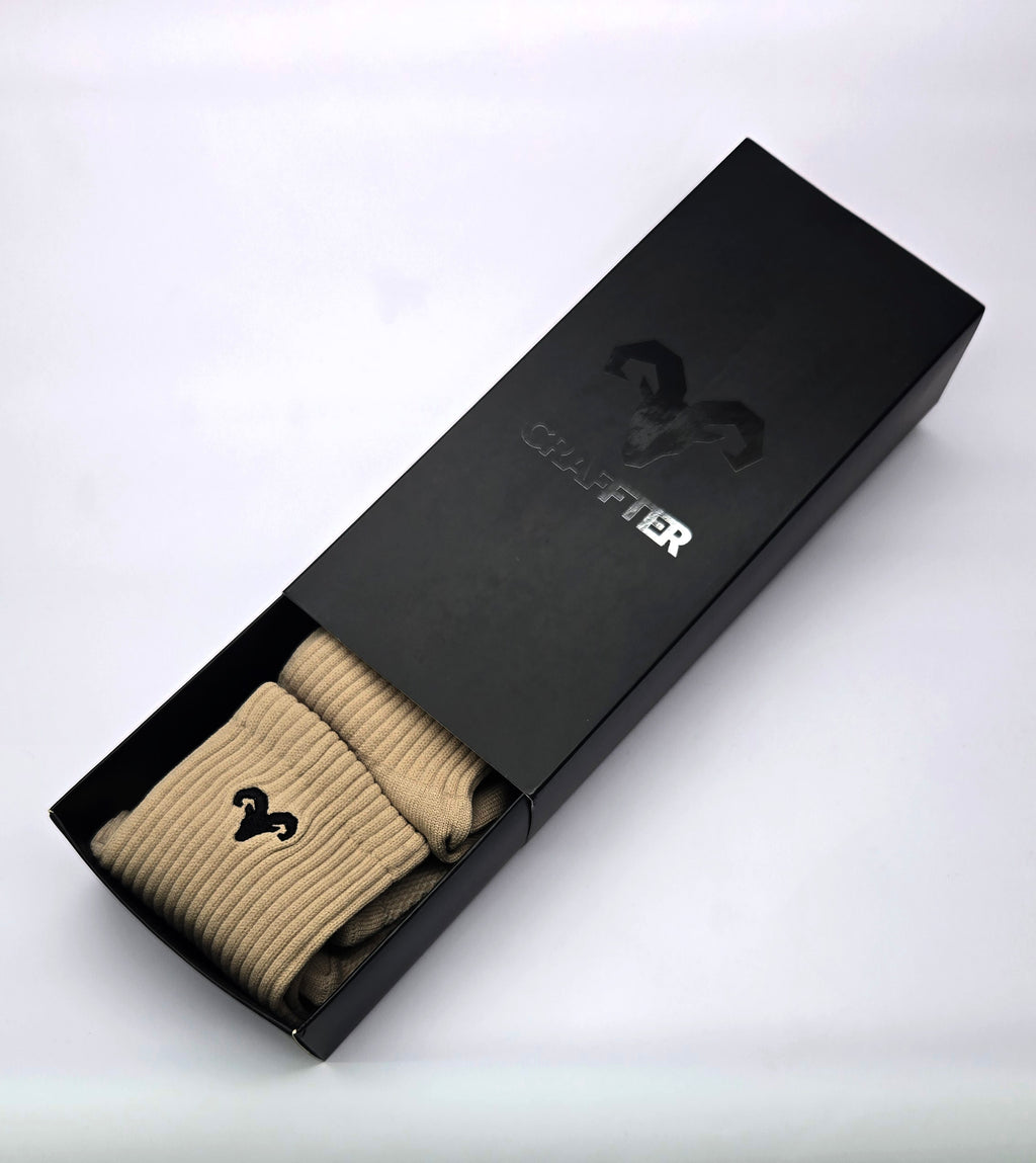 Medias Crew - 3 PACK - CAMEL