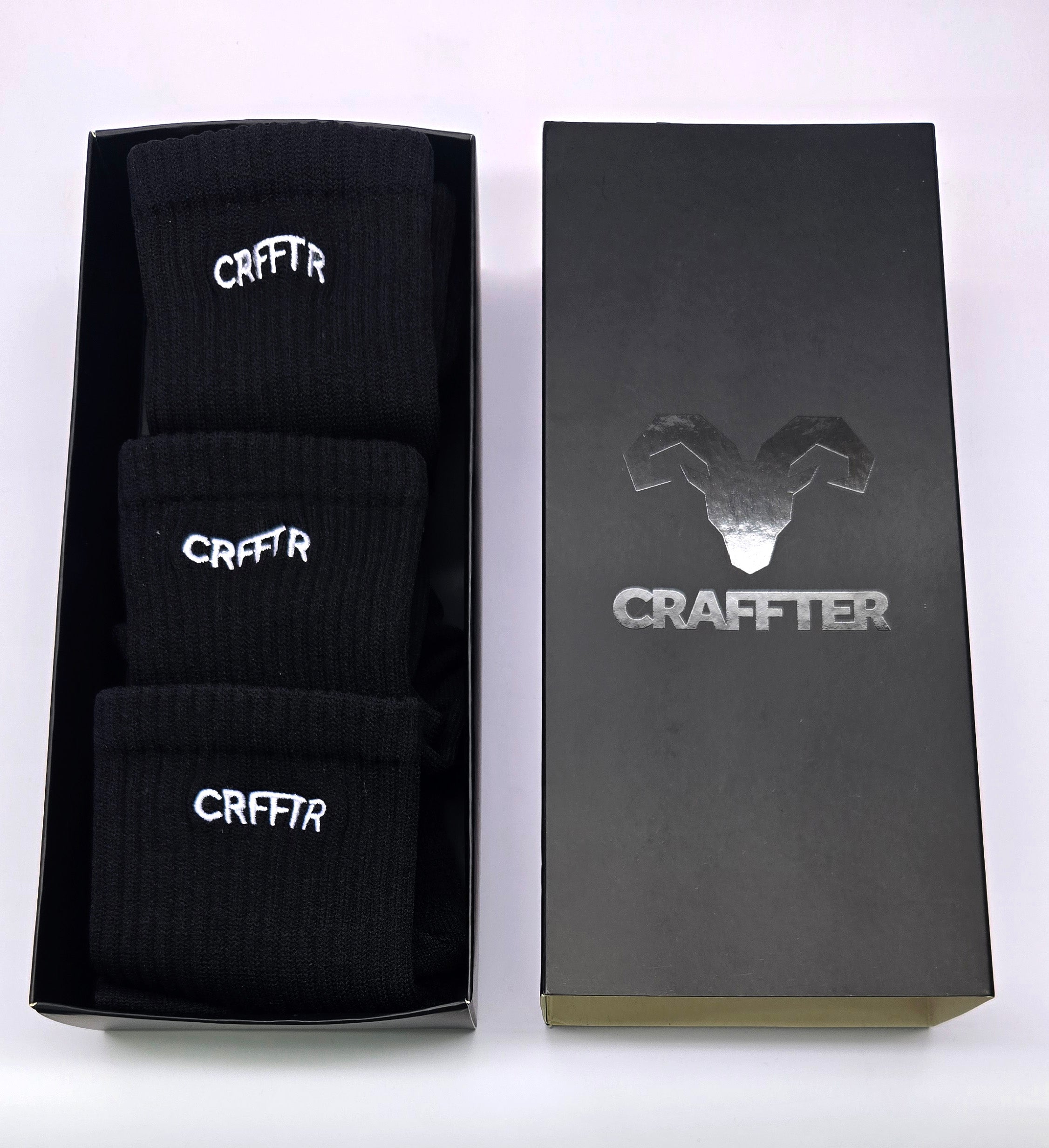 Medias Crew - 3 PACK - NEGRO