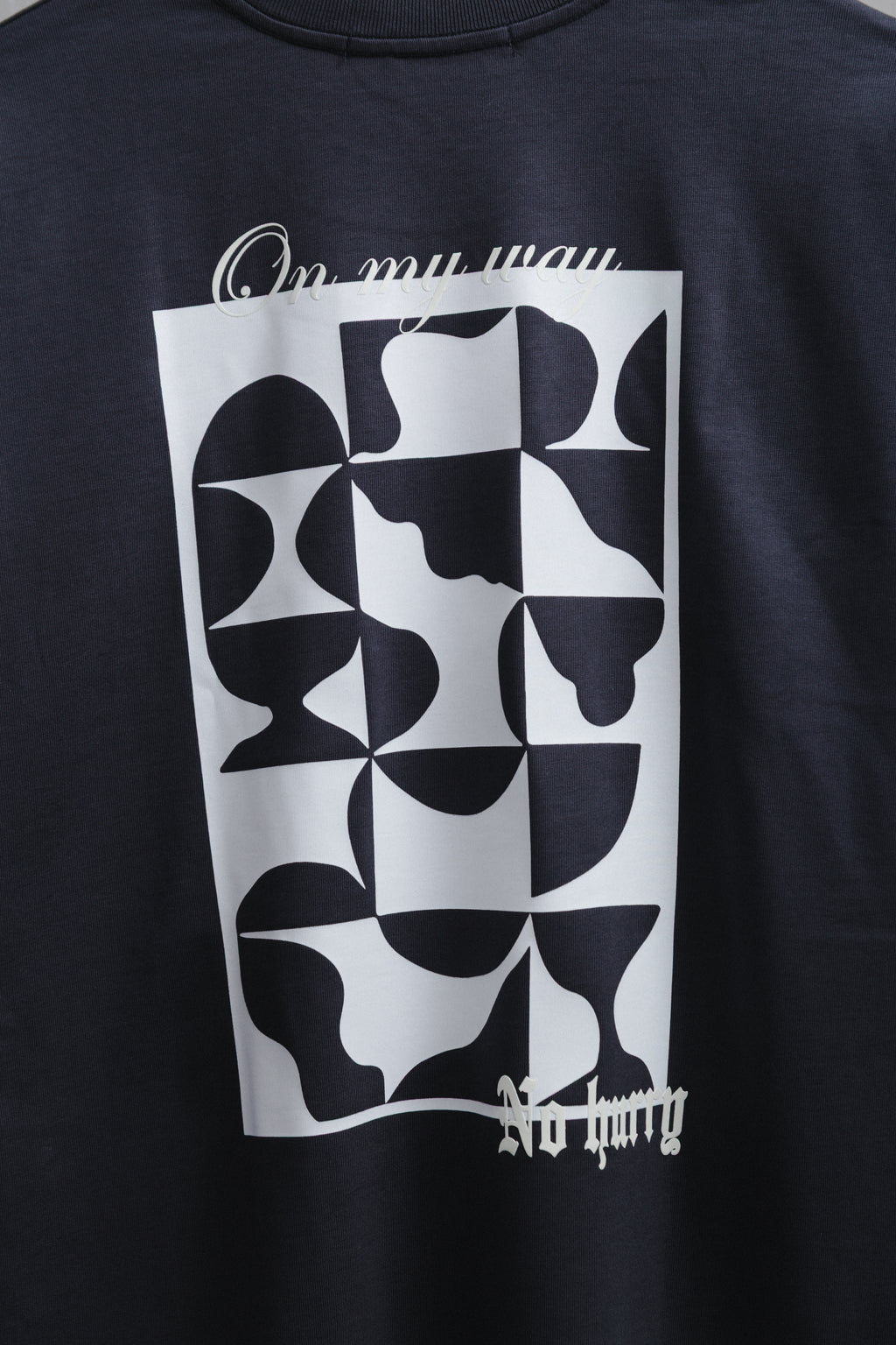 CAMISETA NOT HURRY GRIS