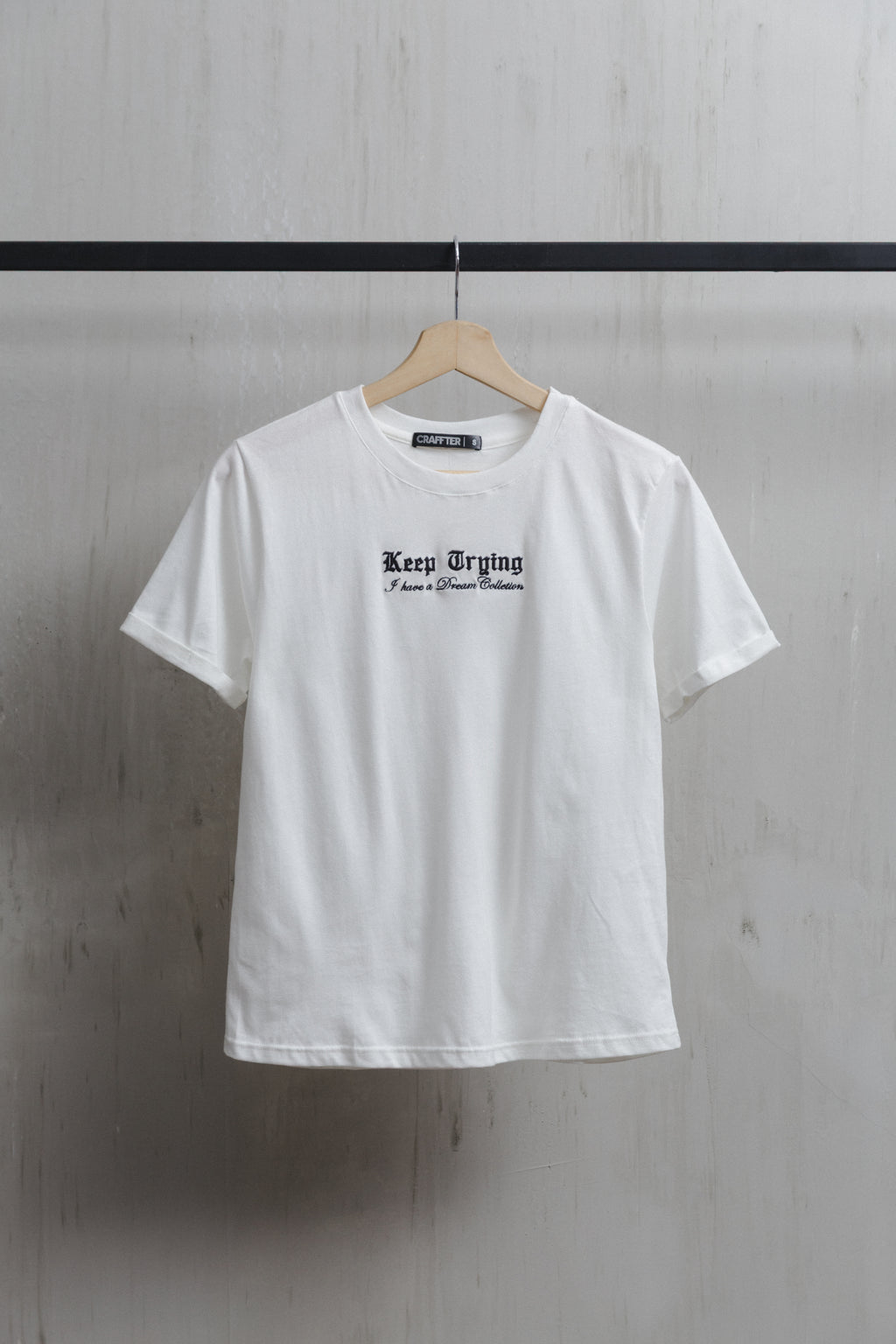 CAMISETA KEEP TRYING CRUDA