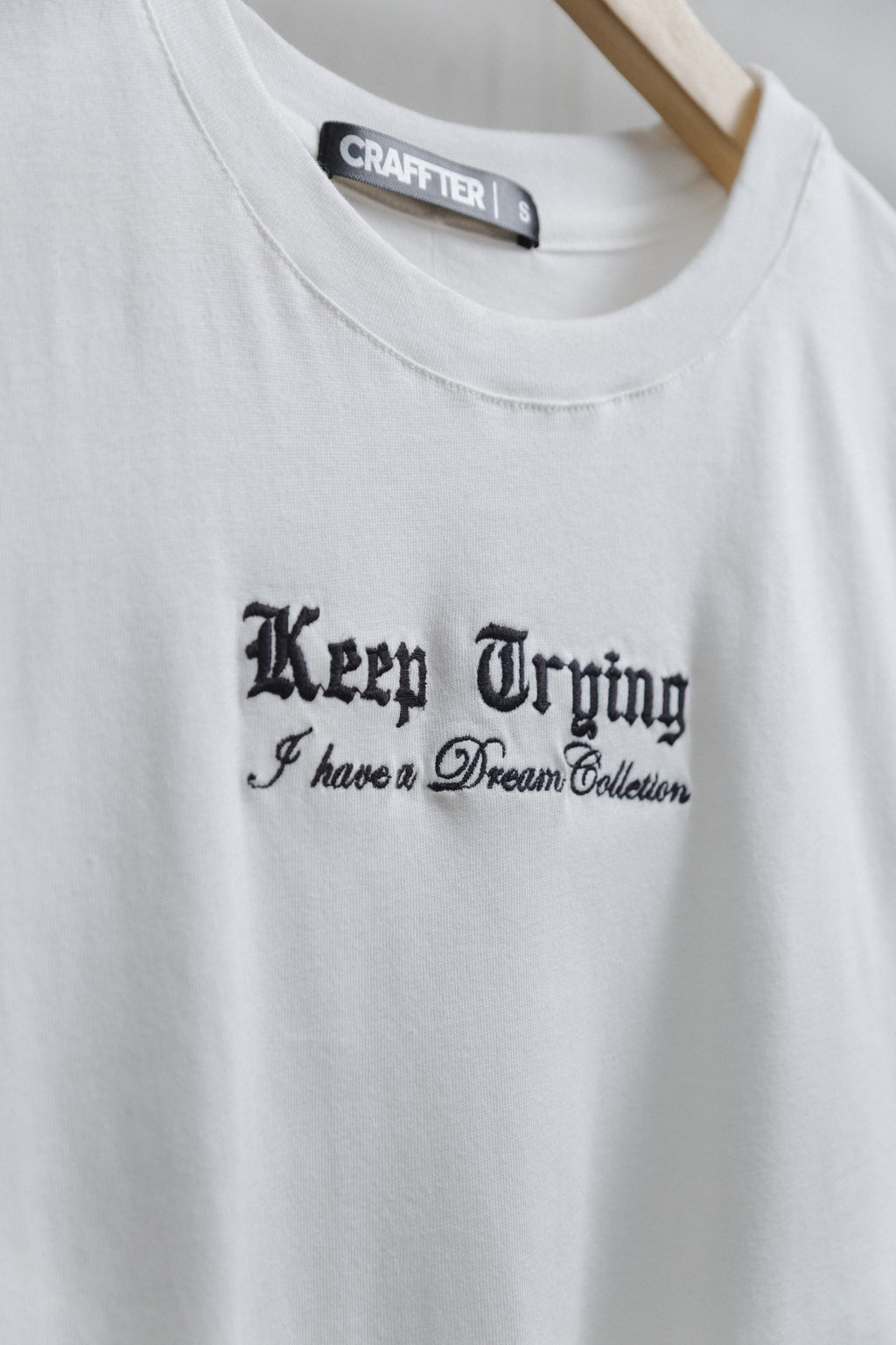 CAMISETA KEEP TRYING CRUDA