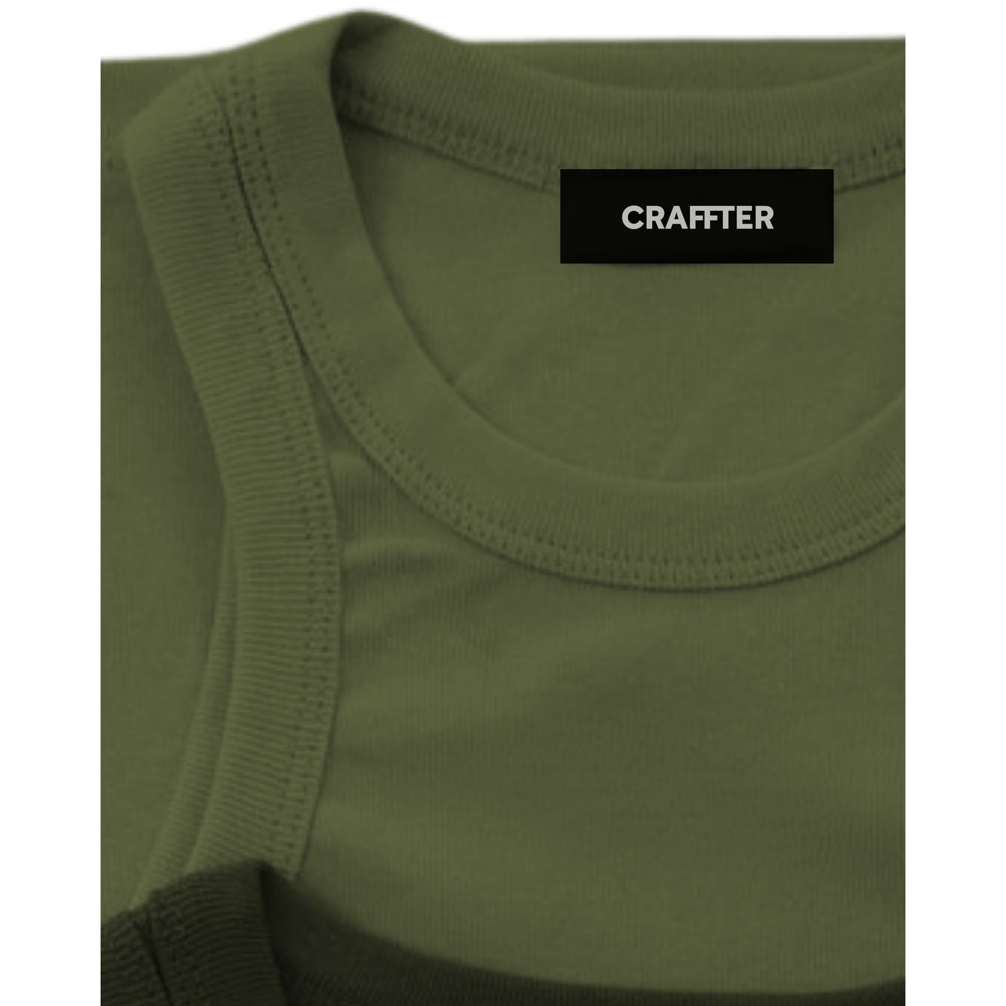 'RIBBED TANK TOP' VERDE MILITAR