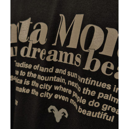 CAMISETA SANTA MONICA NEGRA