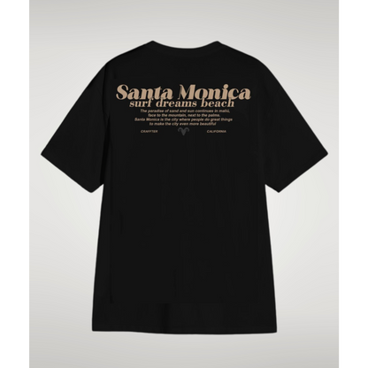 CAMISETA SANTA MONICA NEGRA