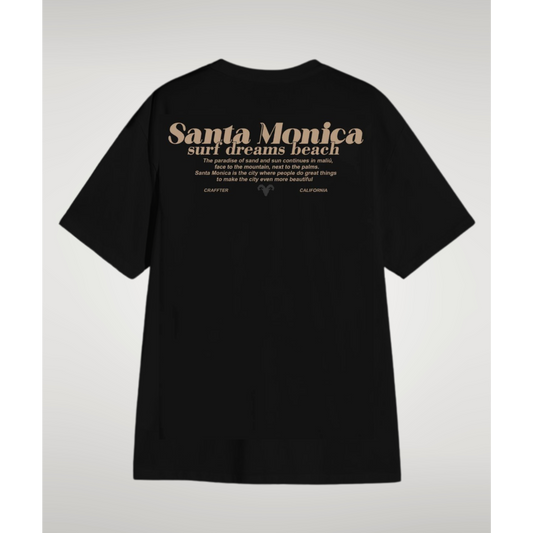 CAMISETA SANTA MONICA NEGRA