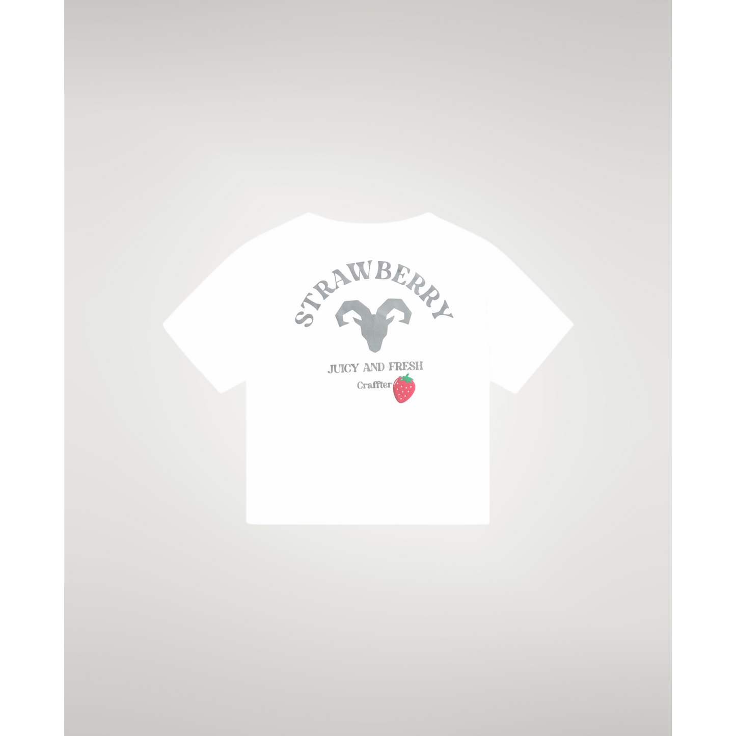 'STRAWBERRY' WHITE TSHIRT