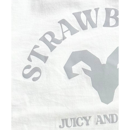 'STRAWBERRY' WHITE TSHIRT